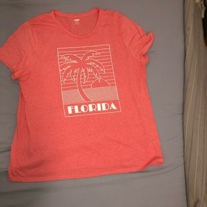 Coral florida t-shirt